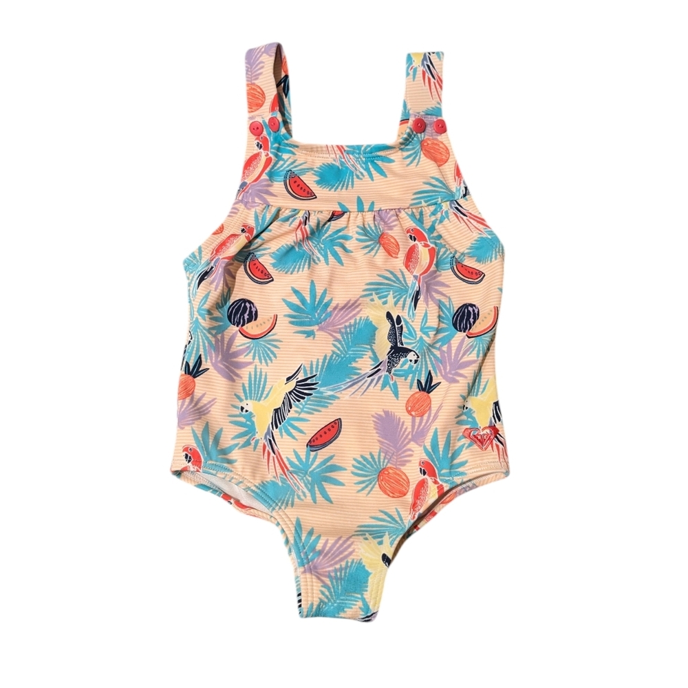 Roxy Girl White and Multicolor Fabric